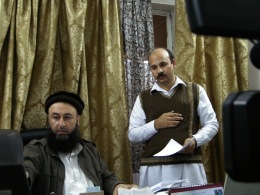 Dr. Shiraz Afridi (on left), Peshawar